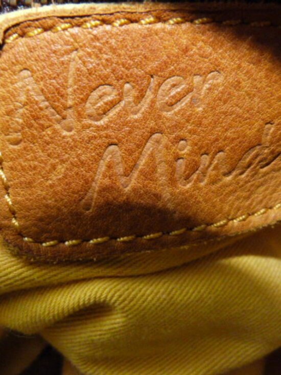 "Never Mind" Handmade leather satchel/tote. - Picture 4 of 15